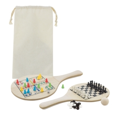 Set de raquetas de playa personalizadas.